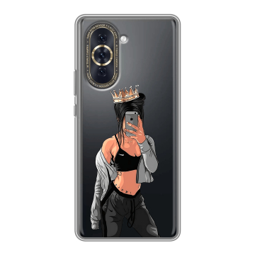 Силиконовый чехол на Huawei Nova 10 с принтом Женские принты Силиконовый чехол на Huawei Nova 10 с принтом Женские принты
