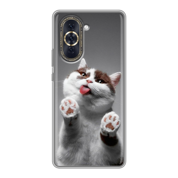 Силиконовый чехол на Huawei Nova 10 с принтом Коты Силиконовый чехол на Huawei Nova 10 с принтом Коты