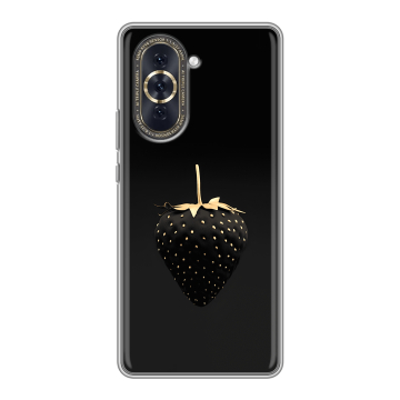 Силиконовый чехол на Huawei Nova 10 с принтом Черная клубника Силиконовый чехол на Huawei Nova 10 с принтом Черная клубника