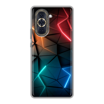 Силиконовый чехол на Huawei Nova 10 с принтом Абстракция неон Силиконовый чехол на Huawei Nova 10 с принтом Абстракция неон