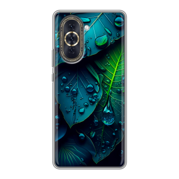 Силиконовый чехол на Huawei Nova 10 с принтом Листья Силиконовый чехол на Huawei Nova 10 с принтом Листья