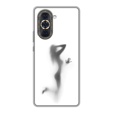 Силиконовый чехол на Huawei Nova 10 с принтом Силуэт
