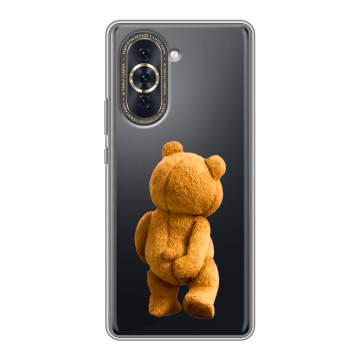 Силиконовый чехол на Huawei Nova 10 с принтом Медведь