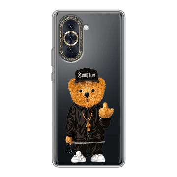 Силиконовый чехол на Huawei Nova 10 с принтом Плюшевый медведь
