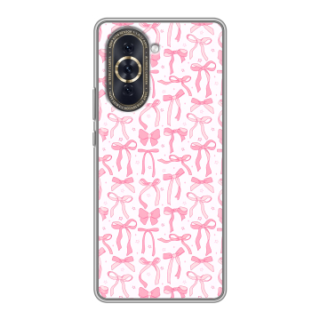 Силиконовый чехол на Huawei Nova 10 с принтом Розовые бантики Силиконовый чехол на Huawei Nova 10 с принтом Розовые бантики