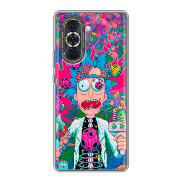 Силиконовый чехол на Huawei Nova 10 с принтом Рик и Морти Rick Morty