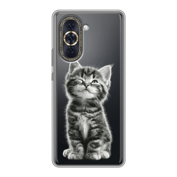 Силиконовый чехол на Huawei Nova 10 с принтом Котенок