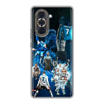Силиконовый чехол на Huawei Nova 10 с принтом Реал Роналдо