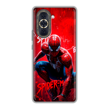 Силиконовый чехол на Huawei Nova 10 с принтом Spiderman Человек паук