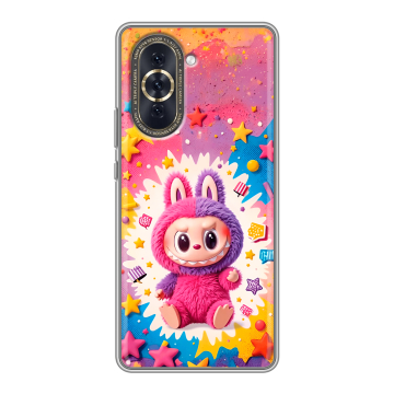 Силиконовый чехол на Huawei Nova 10 с принтом Labubu Лабубу
