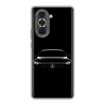 Силиконовый чехол на Huawei Nova 10 с принтом Mercedes Мерседес