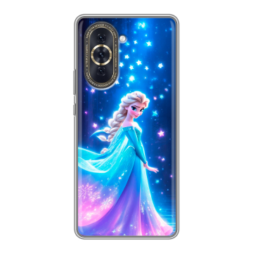 Силиконовый чехол на Huawei Nova 10 с принтом Холодное сердце Frozen