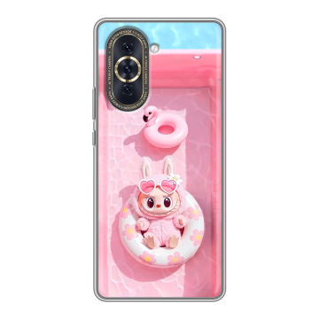 Силиконовый чехол на Huawei Nova 10 с принтом Labubu Лабубу