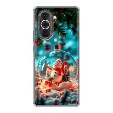 Силиконовый чехол на Huawei Nova 10 с принтом Новый год