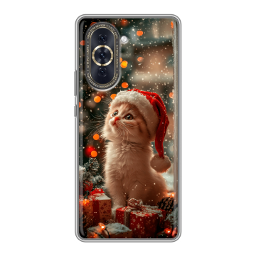 Силиконовый чехол на Huawei Nova 10 с принтом Новый год