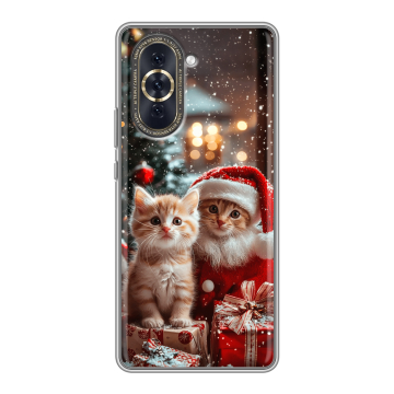 Силиконовый чехол на Huawei Nova 10 с принтом Новый год