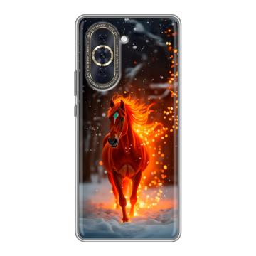 Силиконовый чехол на Huawei Nova 10 с принтом Новый год