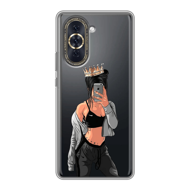 Силиконовый противоударный чехол на Huawei Nova 10 с принтом Женские принты Силиконовый противоударный чехол на Huawei Nova 10 с принтом Женские принты