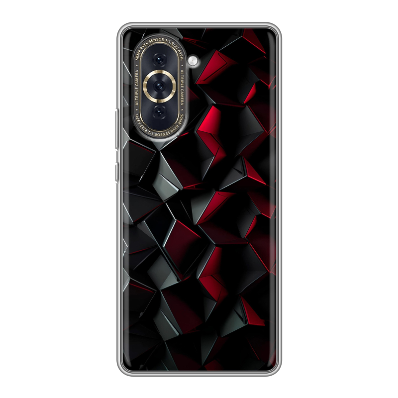 Силиконовый противоударный чехол на Huawei Nova 10 с принтом Абстракция Силиконовый противоударный чехол на Huawei Nova 10 с принтом Абстракция