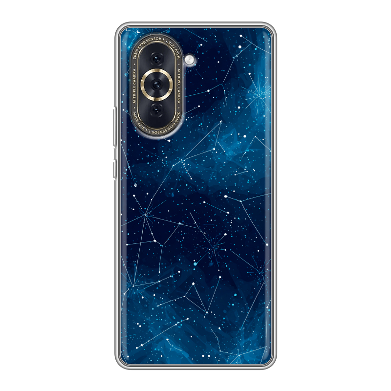 Силиконовый противоударный чехол на Huawei Nova 10 с принтом Космос звезды Силиконовый противоударный чехол на Huawei Nova 10 с принтом Космос звезды