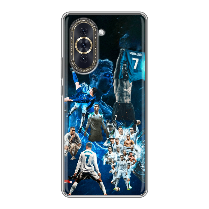 Силиконовый чехол на Huawei Nova 10 с принтом Реал Роналдо Силиконовый чехол на Huawei Nova 10 с принтом Реал Роналдо