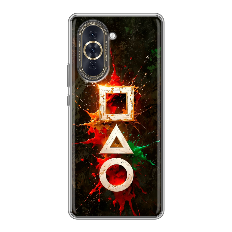 Силиконовый противоударный чехол на Huawei Nova 10 с принтом Squid Game Игра кальмара Силиконовый противоударный чехол на Huawei Nova 10 с принтом Squid Game Игра кальмара