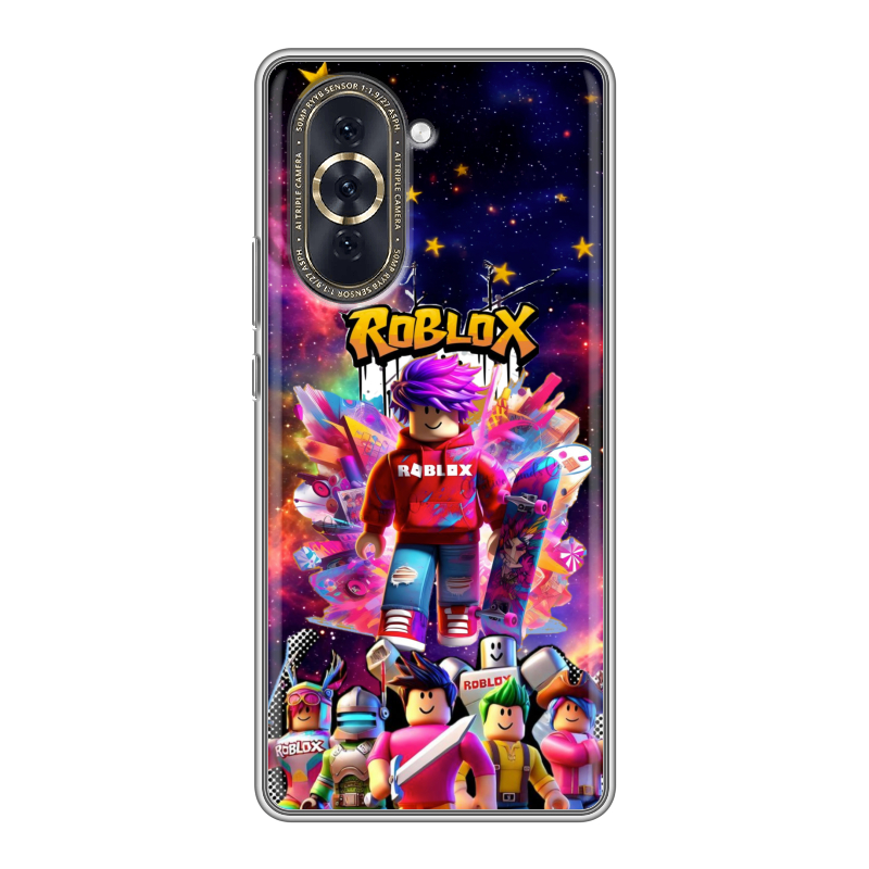 Силиконовый чехол на Huawei Nova 10 с принтом Roblox Роблокс Силиконовый чехол на Huawei Nova 10 с принтом Roblox Роблокс