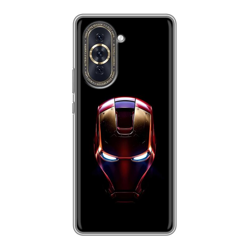 Силиконовый противоударный чехол на Huawei Nova 10 с принтом IronMan Железный человек Силиконовый противоударный чехол на Huawei Nova 10 с принтом IronMan Железный человек