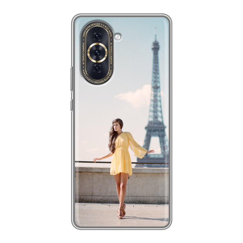Силиконовый противоударный чехол на Huawei Nova 10 с принтом Париж Силиконовый противоударный чехол на Huawei Nova 10 с принтом Париж