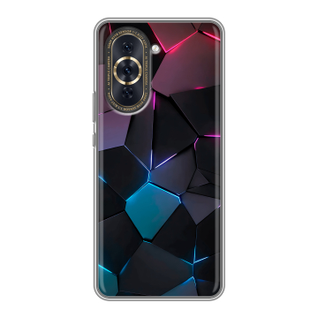 Силиконовый чехол на Huawei Nova 10 Pro с принтом Геометрия неона Силиконовый чехол на Huawei Nova 10 Pro с принтом Геометрия неона