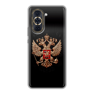 Силиконовый чехол на Huawei Nova 10 Pro с принтом Герб России Силиконовый чехол на Huawei Nova 10 Pro с принтом Герб России