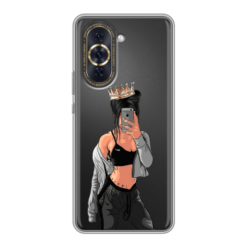 Силиконовый чехол на Huawei Nova 10 Pro с принтом Женские принты Силиконовый чехол на Huawei Nova 10 Pro с принтом Женские принты