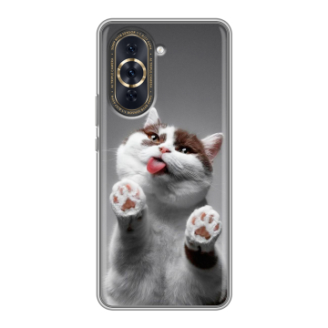 Силиконовый чехол на Huawei Nova 10 Pro с принтом Коты Силиконовый чехол на Huawei Nova 10 Pro с принтом Коты