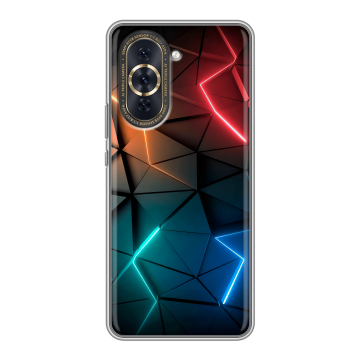 Силиконовый чехол на Huawei Nova 10 Pro с принтом Абстракция неон Силиконовый чехол на Huawei Nova 10 Pro с принтом Абстракция неон