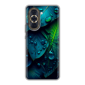 Силиконовый чехол на Huawei Nova 10 Pro с принтом Листья Силиконовый чехол на Huawei Nova 10 Pro с принтом Листья