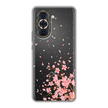 Силиконовый чехол на Huawei Nova 10 Pro с принтом Ветка сакуры Силиконовый чехол на Huawei Nova 10 Pro с принтом Ветка сакуры