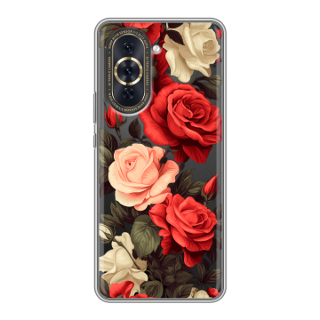 Силиконовый чехол на Huawei Nova 10 Pro с принтом Розы Силиконовый чехол на Huawei Nova 10 Pro с принтом Розы