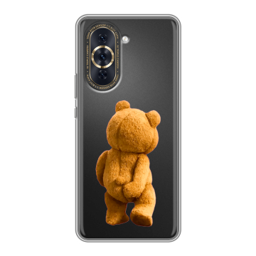 Силиконовый чехол на Huawei Nova 10 Pro с принтом Медведь