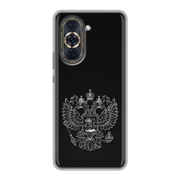 Силиконовый чехол на Huawei Nova 10 Pro с принтом Герб России Силиконовый чехол на Huawei Nova 10 Pro с принтом Герб России