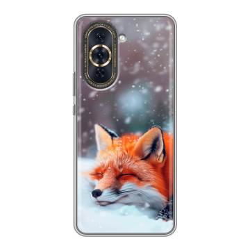 Силиконовый чехол на Huawei Nova 10 Pro с принтом лиса Силиконовый чехол на Huawei Nova 10 Pro с принтом лиса