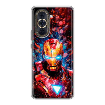 Силиконовый чехол на Huawei Nova 10 Pro с принтом Железный человек Ironman Силиконовый чехол на Huawei Nova 10 Pro с принтом Железный человек Ironman