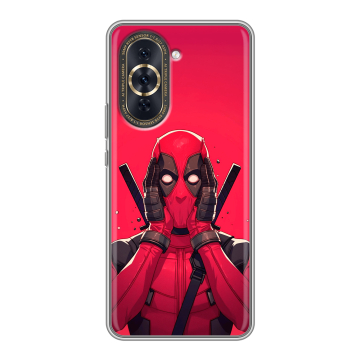 Силиконовый чехол на Huawei Nova 10 Pro с принтом Дедпул Deadpool Силиконовый чехол на Huawei Nova 10 Pro с принтом Дедпул Deadpool