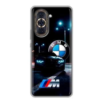 Силиконовый чехол на Huawei Nova 10 Pro с принтом БМВ BMW