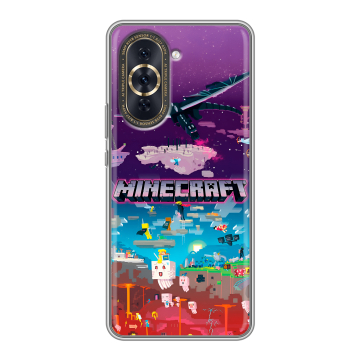 Силиконовый чехол на Huawei Nova 10 Pro с принтом Майнкрафт Minecraft Силиконовый чехол на Huawei Nova 10 Pro с принтом Майнкрафт Minecraft