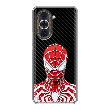 Силиконовый чехол на Huawei Nova 10 Pro с принтом человек паук spiderman Силиконовый чехол на Huawei Nova 10 Pro с принтом человек паук spiderman