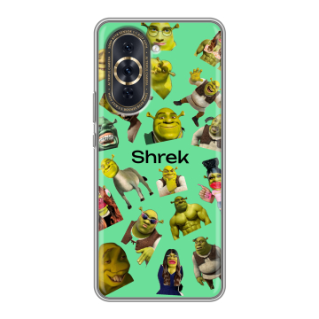 Силиконовый чехол на Huawei Nova 10 Pro с принтом Шрек Shrek