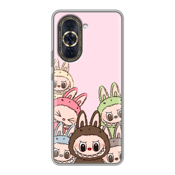 Силиконовый чехол на Huawei Nova 10 Pro с принтом Лабубу