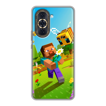 Силиконовый чехол на Huawei Nova 10 Pro с принтом Майнкрафт Minecraft Силиконовый чехол на Huawei Nova 10 Pro с принтом Майнкрафт Minecraft