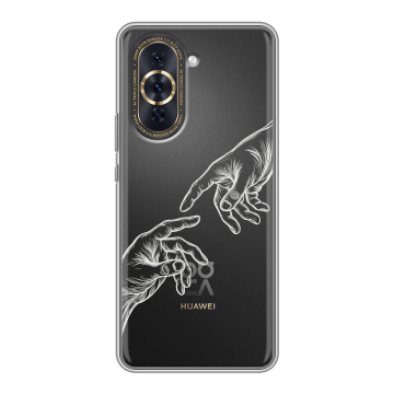 Силиконовый чехол на Huawei Nova 10 Pro с принтом Сотворение мира