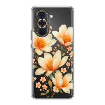 Силиконовый чехол на Huawei Nova 10 Pro с принтом Цветы